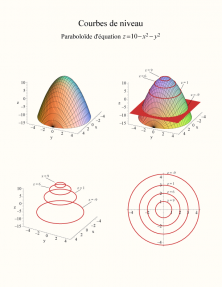 courbes de niveau paraboloïde